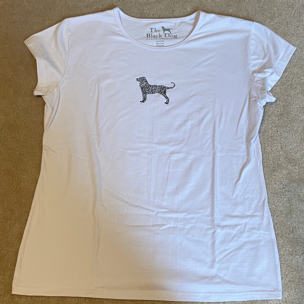 The Black Dog Embellished T-Shirt